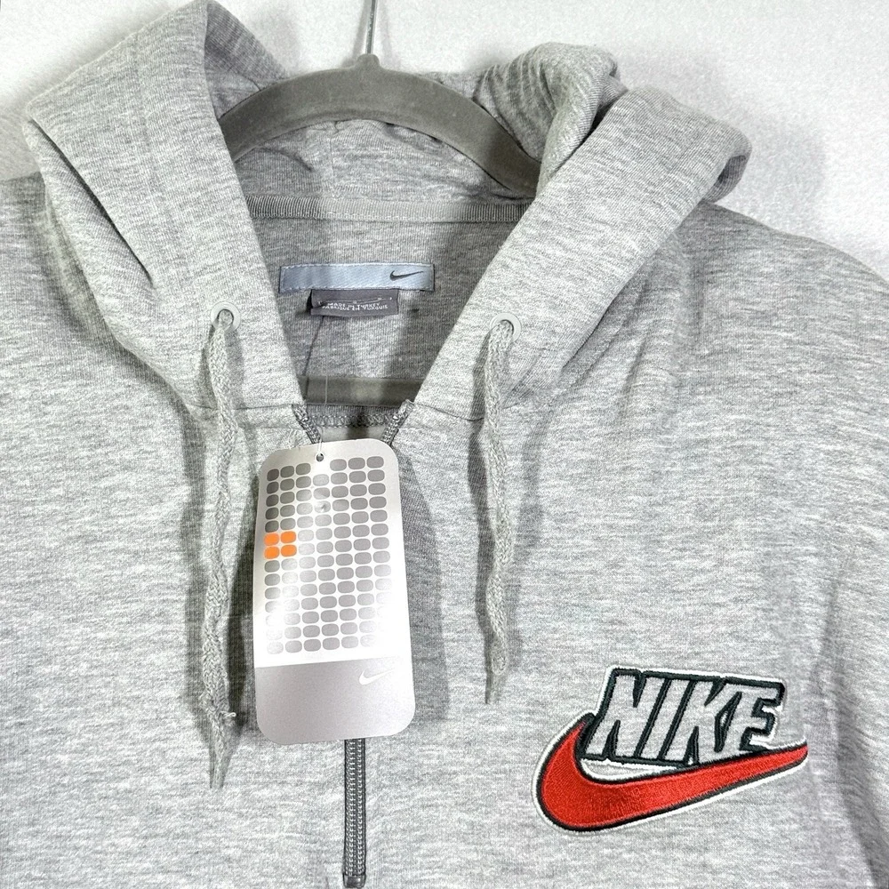 Vintage Y2K Nike Hoodie Mens Large 1/4 Zip Sweatshirt Pullover Swoosh Logo NWT